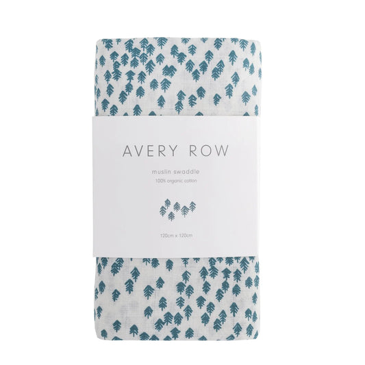 Large Organic Muslin cloth | Swaddle | Nordic Forest