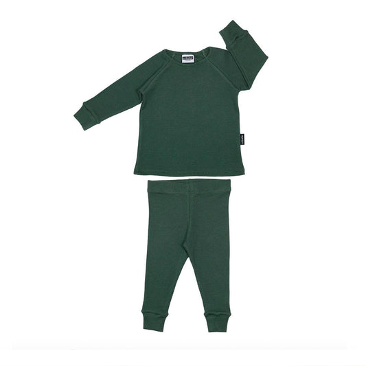 Ribbed Lounge set - Bottle Green