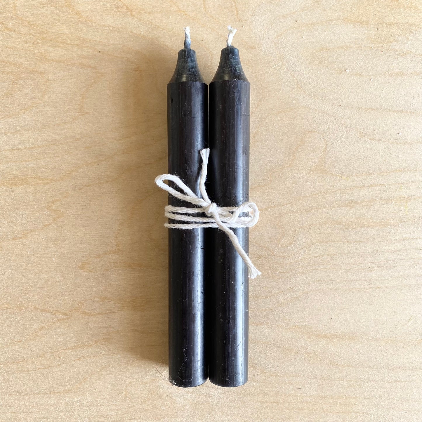 Standard Dinner Candles | Pair | Black
