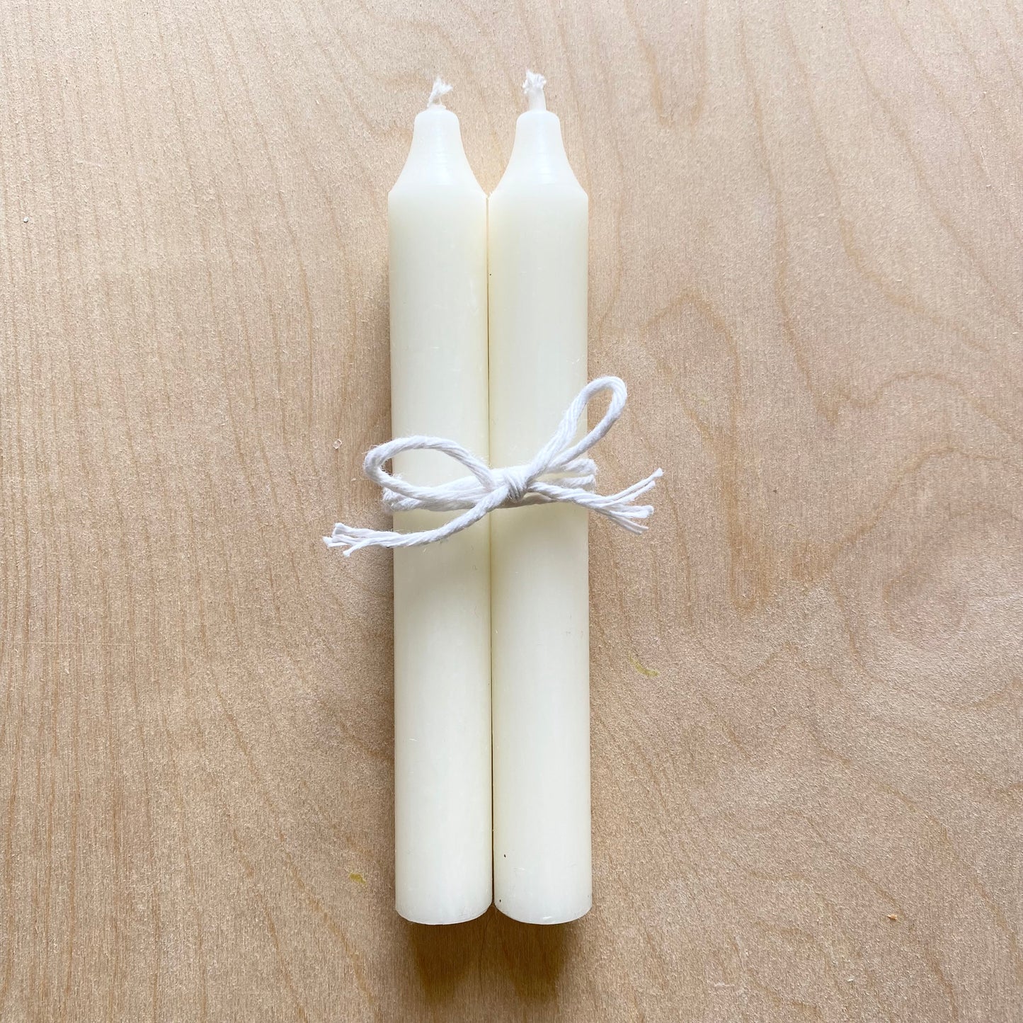 Standard Dinner Candles | Pair | Cream