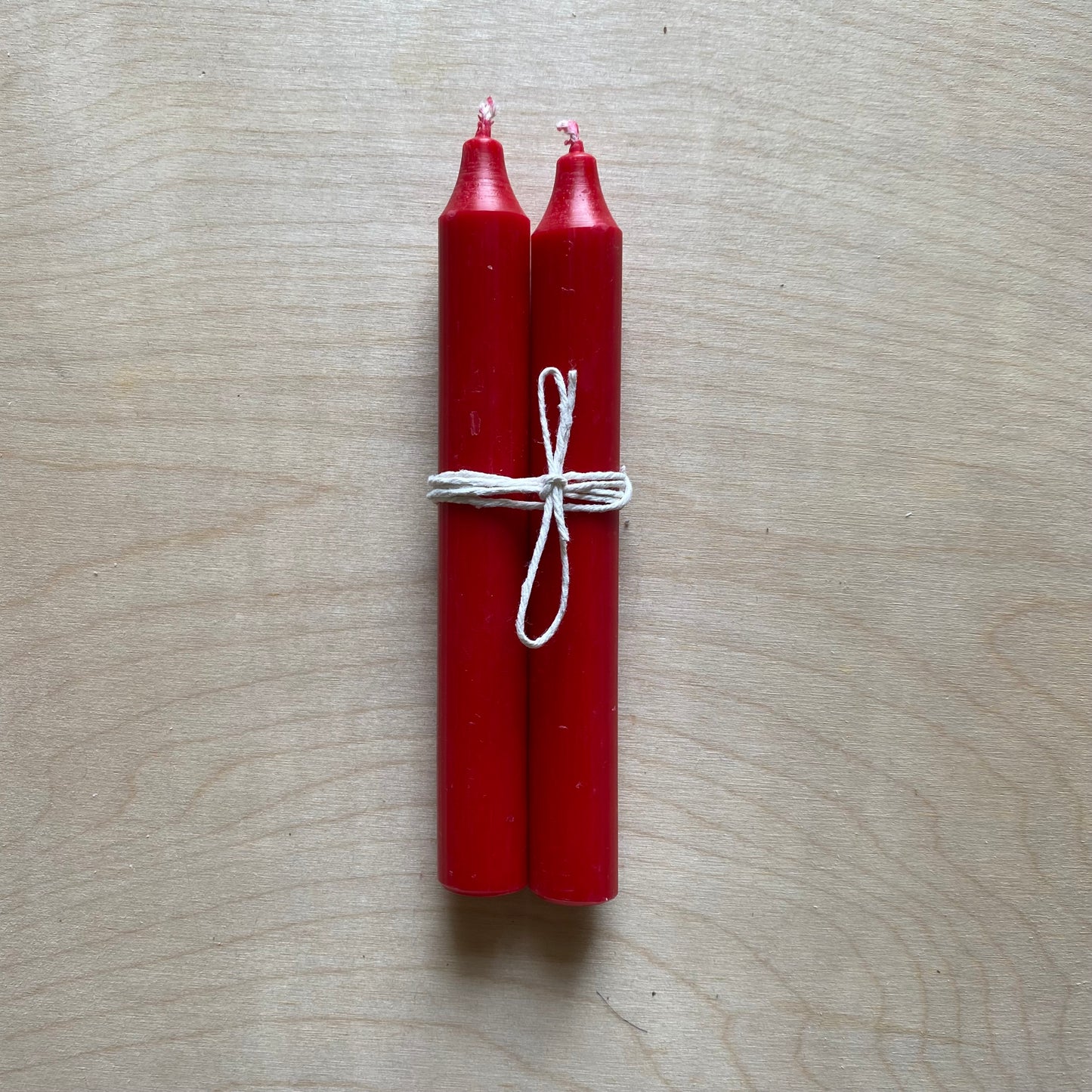Standard Dinner Candles | Pair | Red