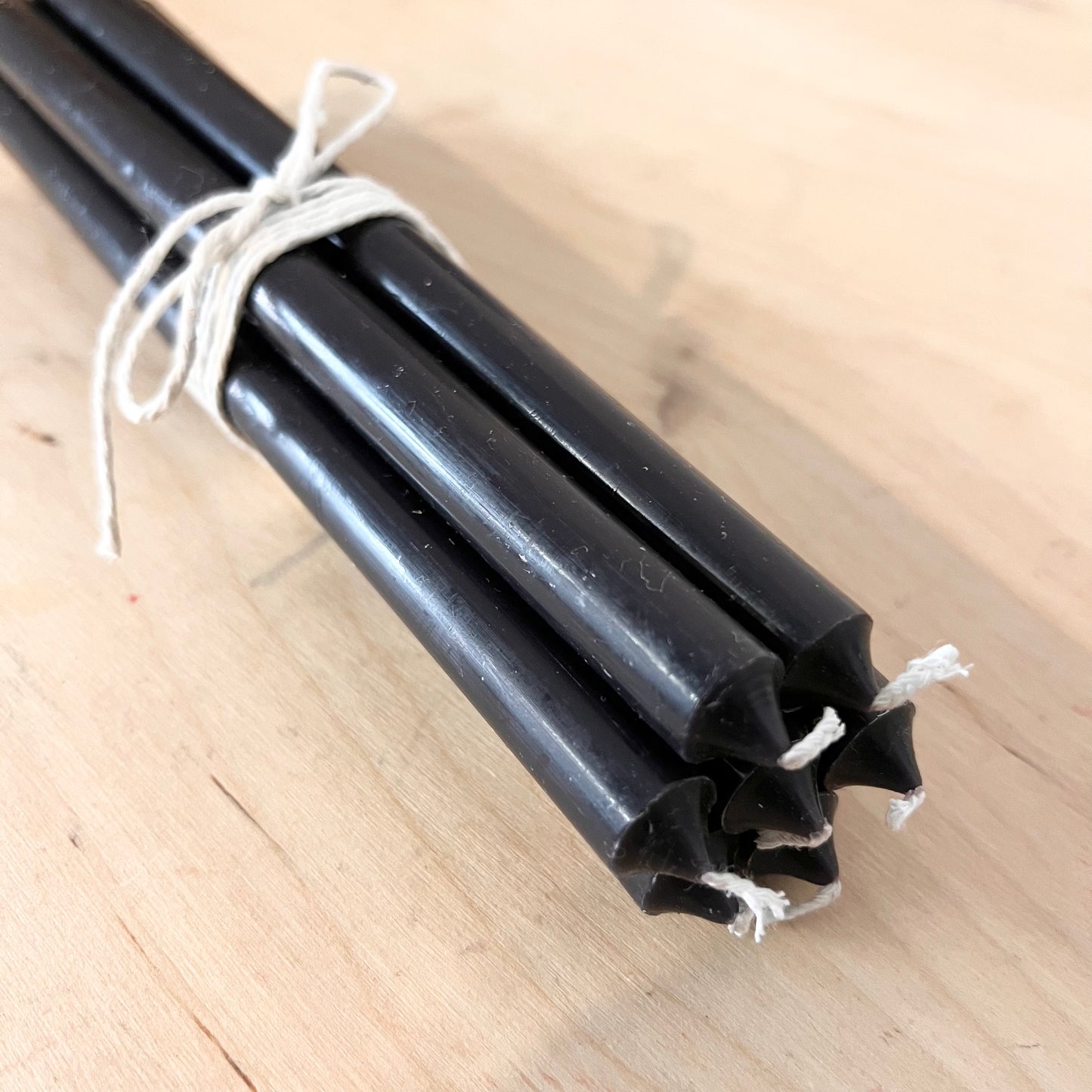 Long Taper Candles | Pack of 7 |  Black