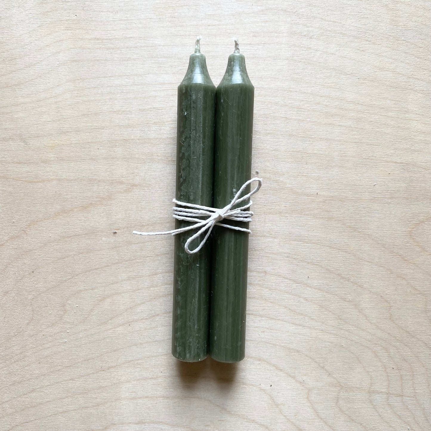 Standard Dinner Candles | Pair | Khaki