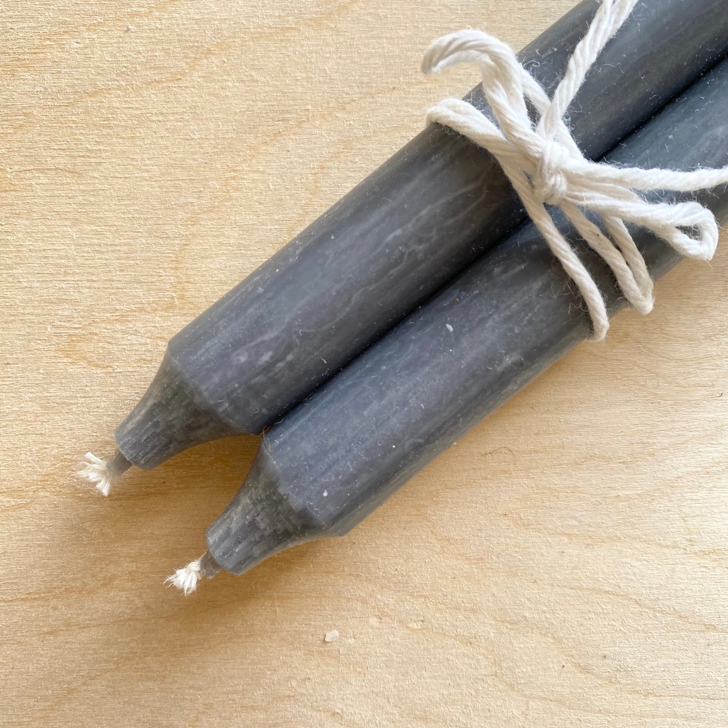 Standard Dinner Candles | Pair | Dark Grey