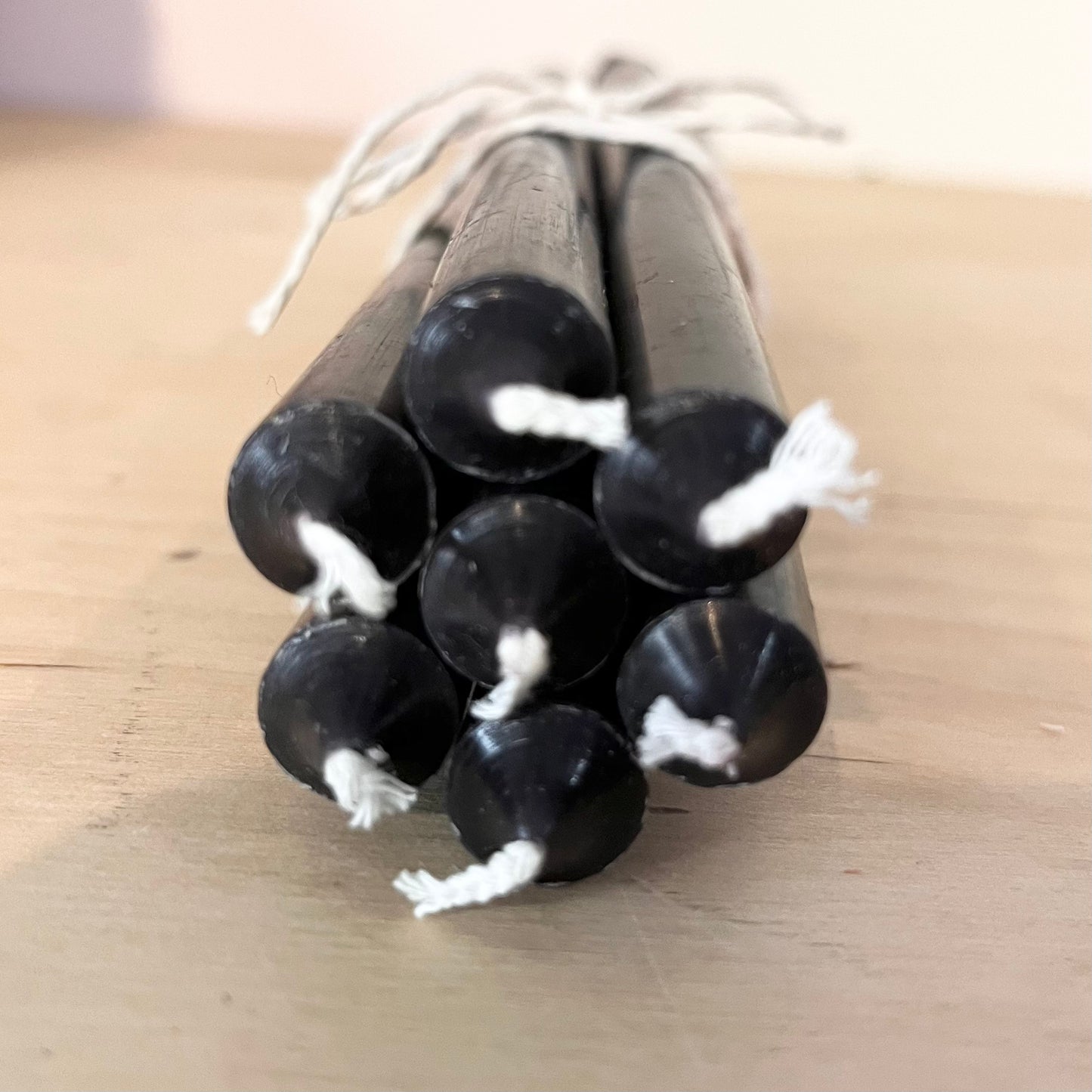 Long Taper Candles | Pack of 7 |  Black
