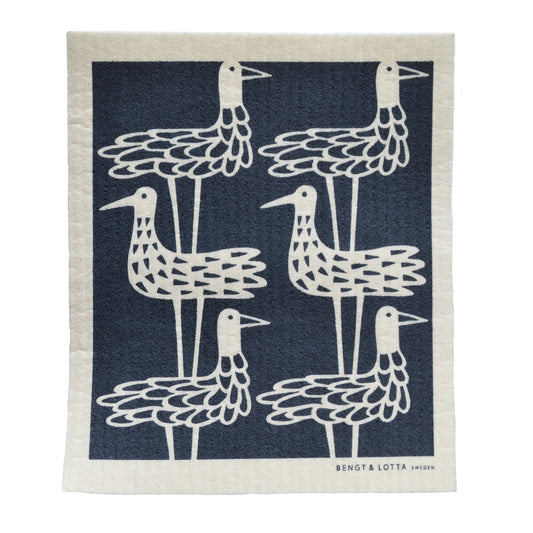 Shore Birds Swedish Dishcloth