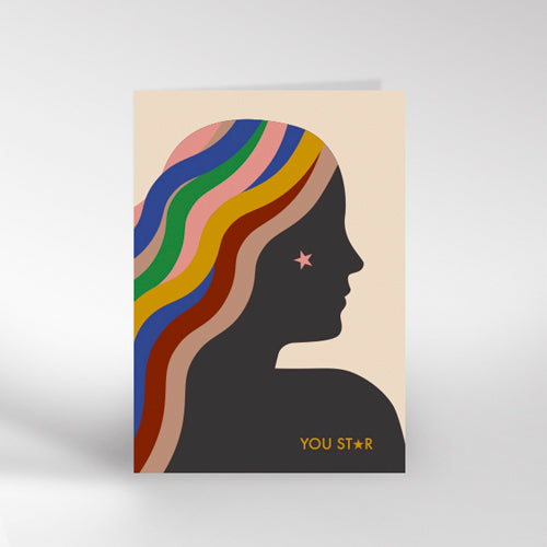 You Star Greetings Card